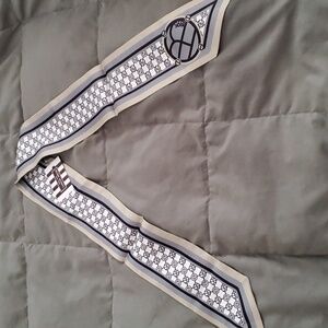 Henri Bendel Monogram Skinny Twilly- 100% SILK NWT